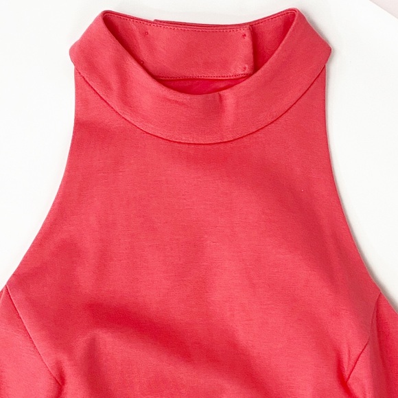 NWT Trina Turk River Halter Dress Coral SZ 8 - Picture 3 of 7